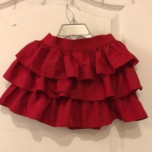 RALPH LAUREN ruffle skirt red size 6X Girls